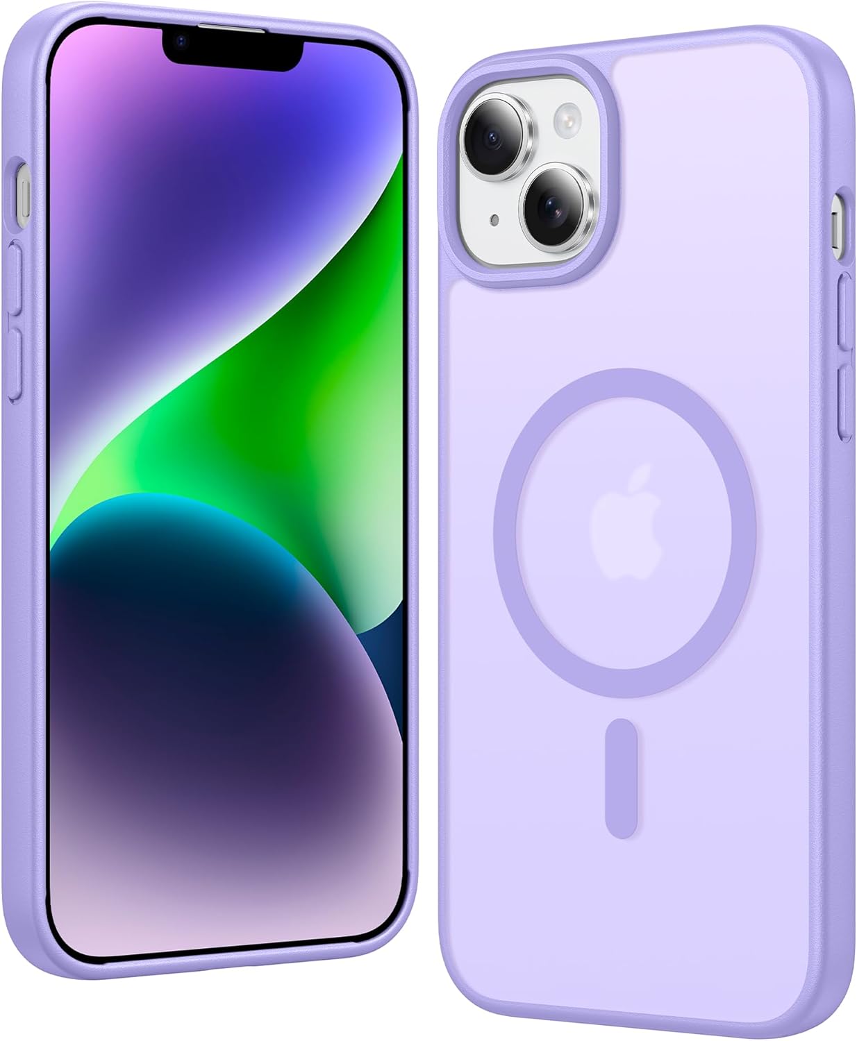 FNTCASE IPhone 16 Case Clear Magnetic MagSafe Screen Protector Drop Proof Rugged