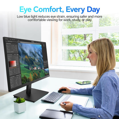KOORUI 27 Inch IPS Monitor 1080p 100Hz HDMI VGA VESA Tilt
