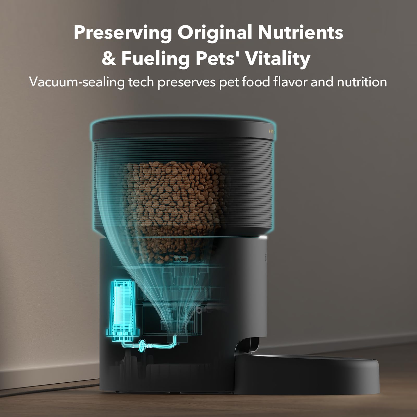 Automatic Dog Feeder with Airtight Storage for Fresh Food