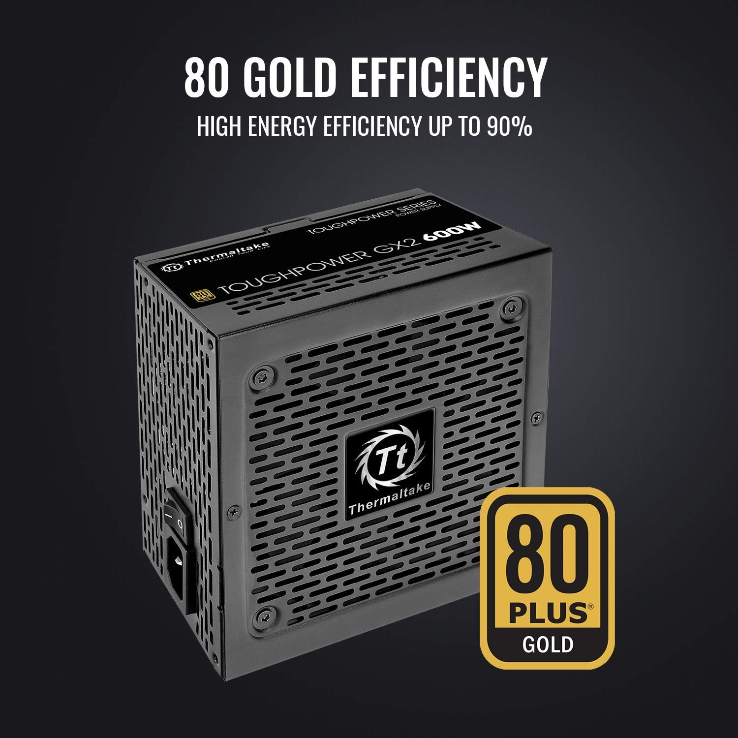 Thermaltake Toughpower GX2 600W Power Supply With Gold Efficiency