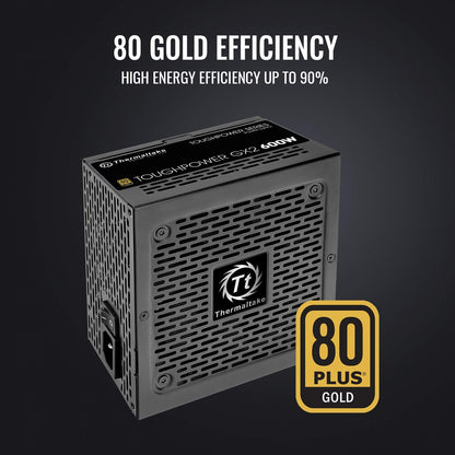 Thermaltake Toughpower GX2 600W Power Supply With Gold Efficiency
