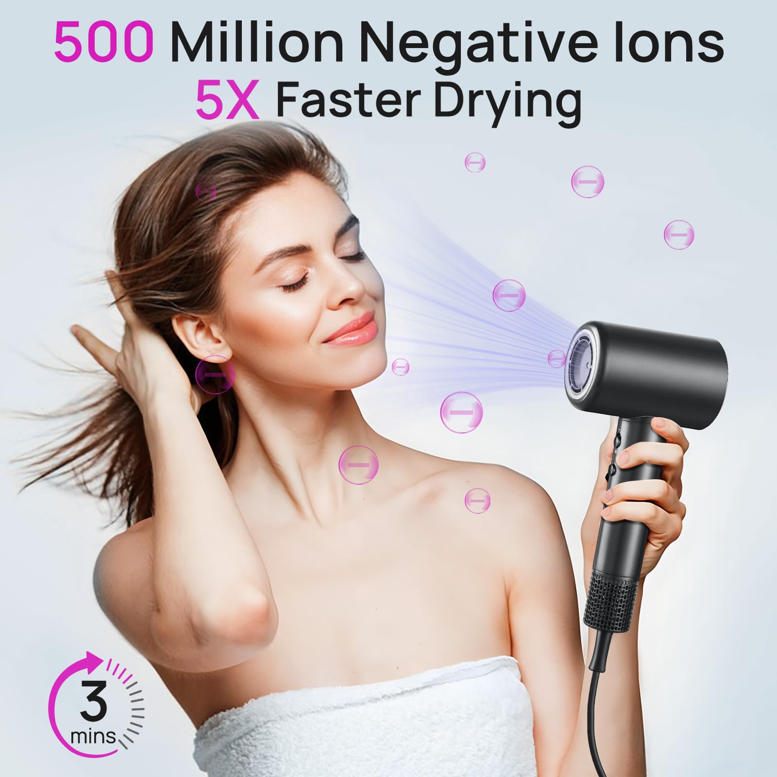 Professional Lightweight Hair Dryer for Fast Drying