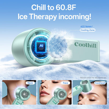 Handheld Portable Fan Ice Cooler 20000 RPM Turbo Purple