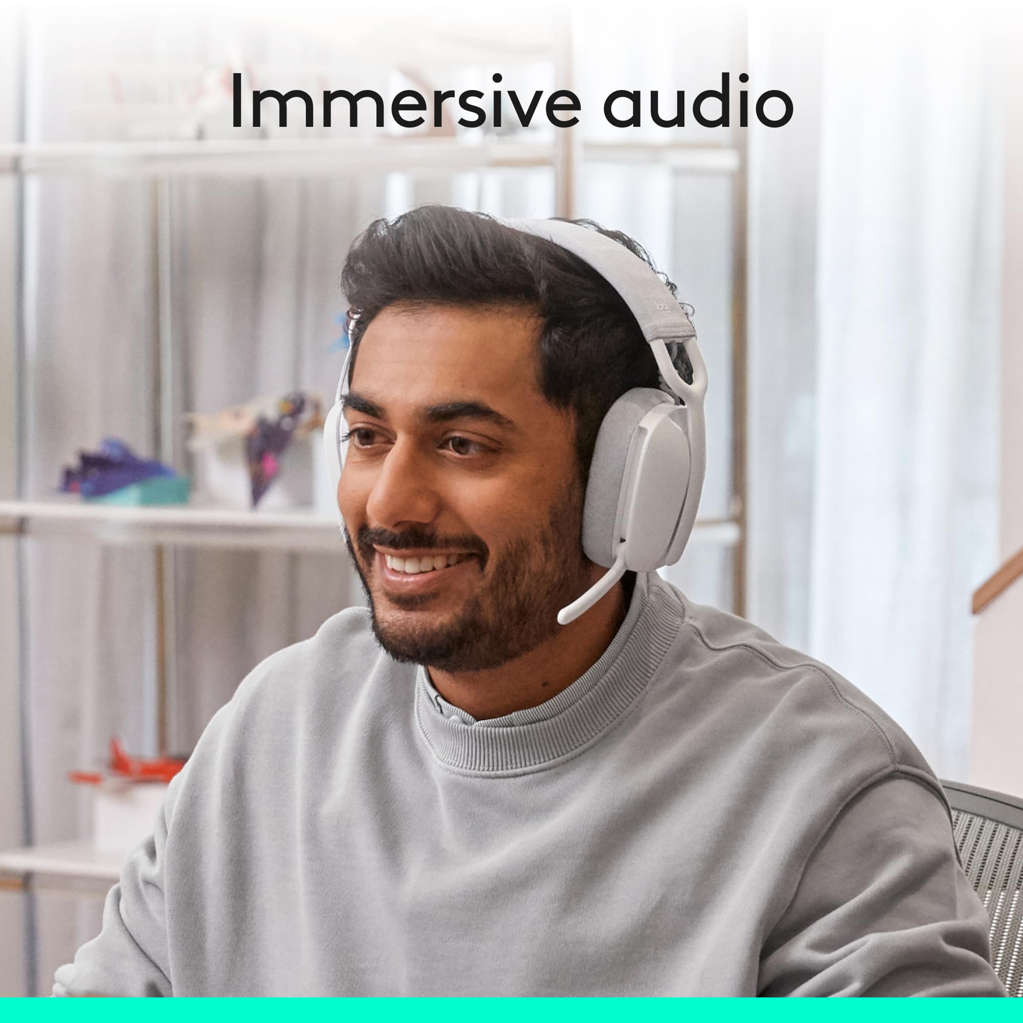 Logitech Zone Vibe 100 Wireless Headphones with Noise Canceling Microphone