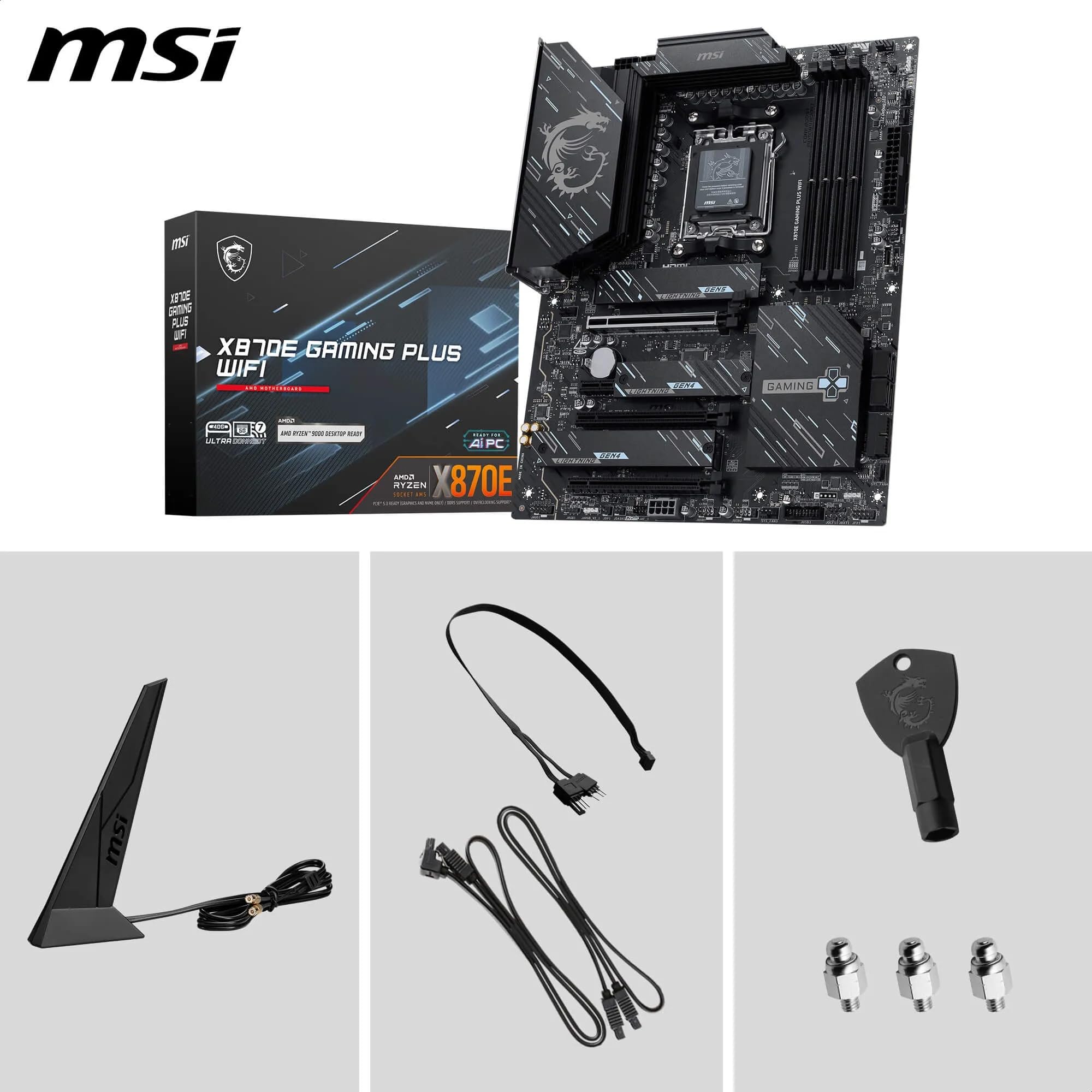 MSI MAG X870 Tomahawk WiFi Gaming Motherboard for AMD Ryzen