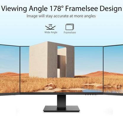 KOORUI 27 Inch IPS Monitor 1080p 100Hz HDMI VGA VESA Tilt