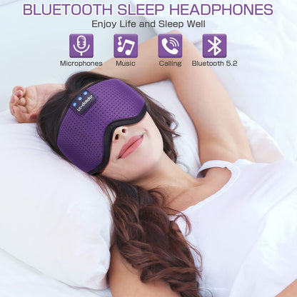 Sleep Headphones Bluetooth Eye Mask for Side Sleepers