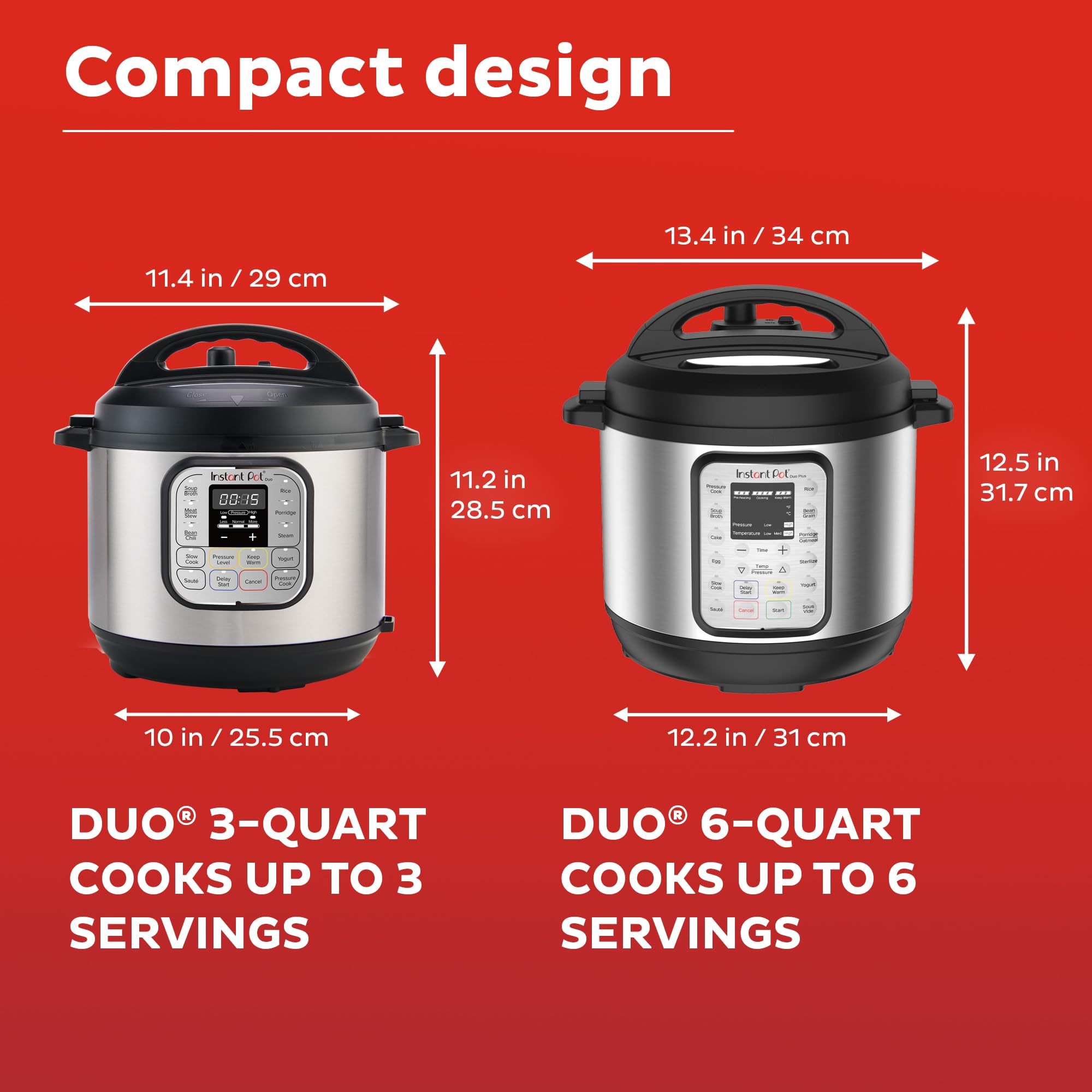 Instant Pot Duo Mini Electric Pressure Cooker with Recipe App