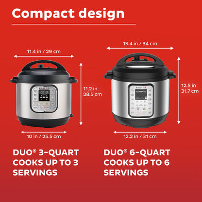 Instant Pot Duo Mini Electric Pressure Cooker with Recipe App