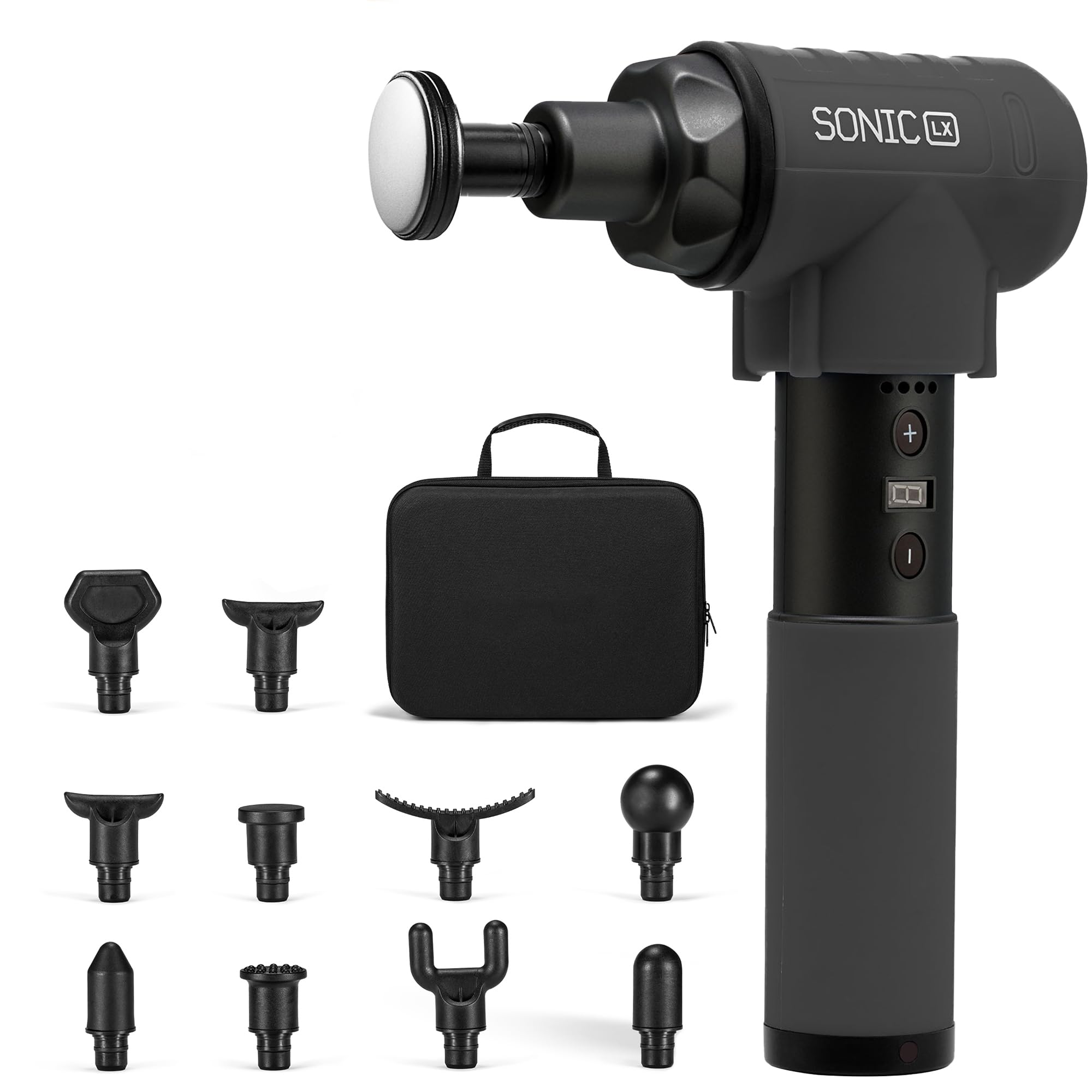 LifePro Sonic LX Heated Massage Gun for Muscle Recovery