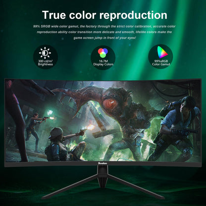27 Inch IPS Gaming Monitor 100Hz Frameless 1080P HDMI