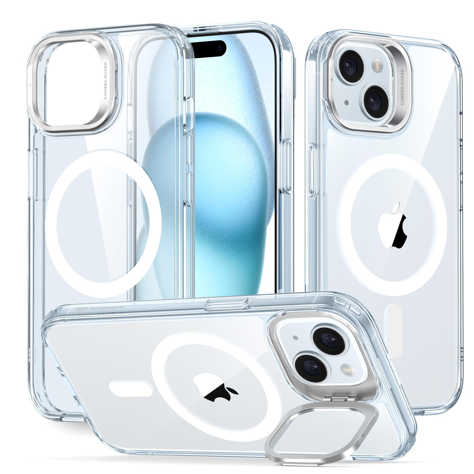 Military-Grade iPhone 16 Pro Max Case with Built-in Stand