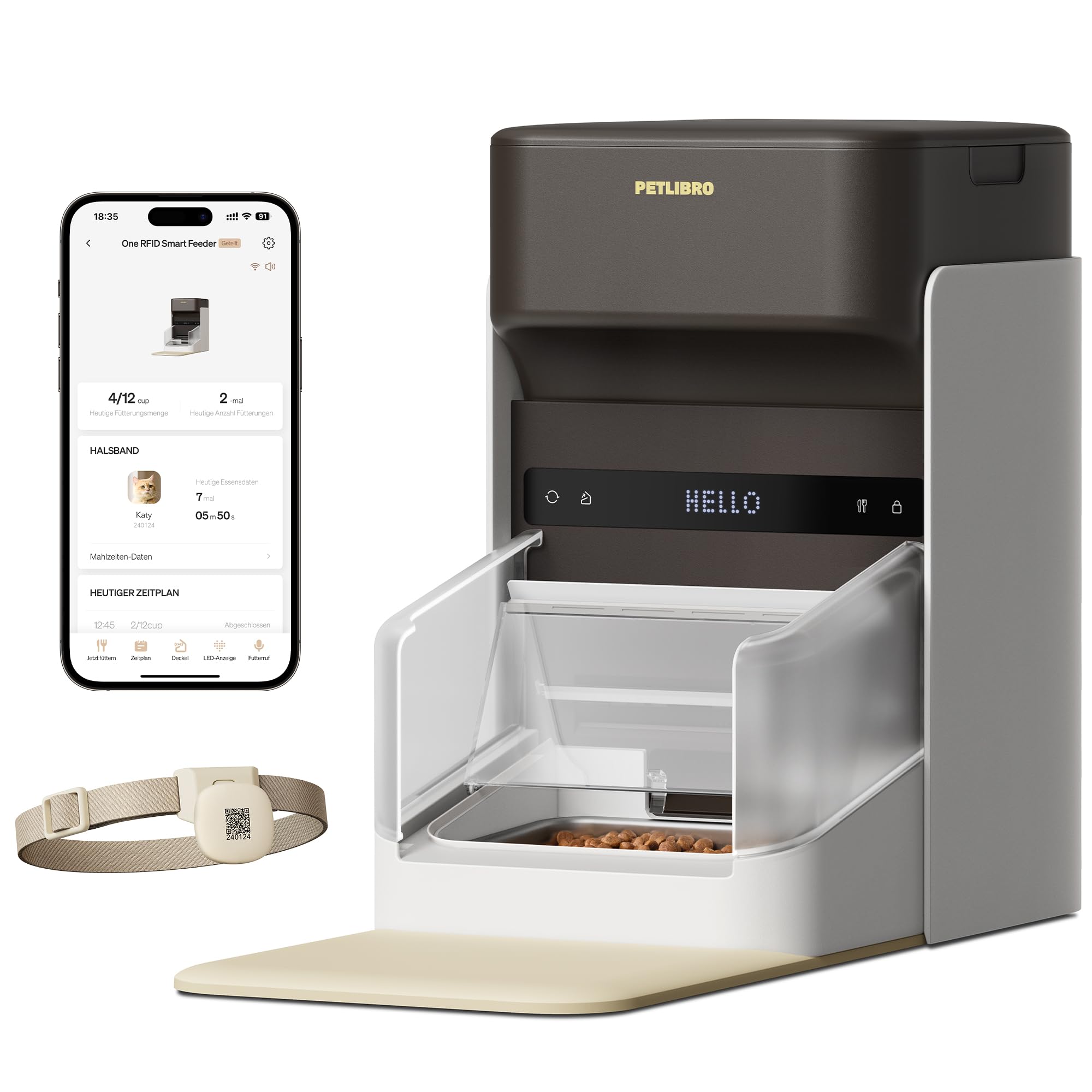 Automatic Cat Feeder With App Control For Convenient Feeding