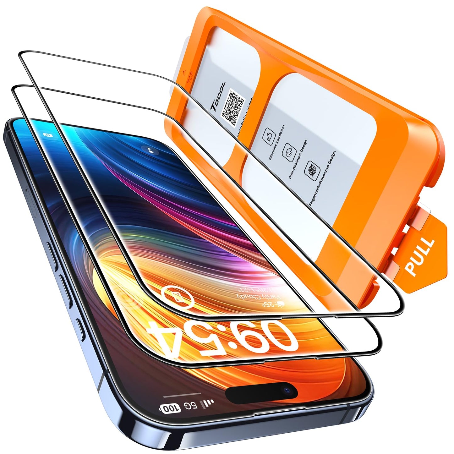 TOCOL iPhone 17 Pro Max Screen Protector 6.9 Inch Glass