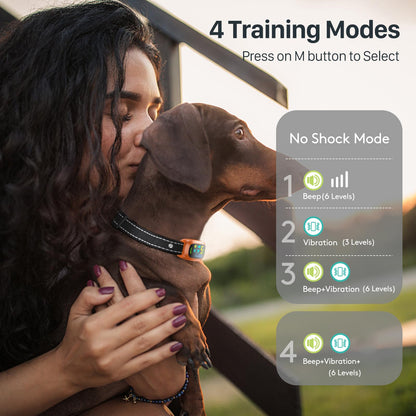 Rechargeable Dog Bark Collar with Adjustable Sensitivity Levels