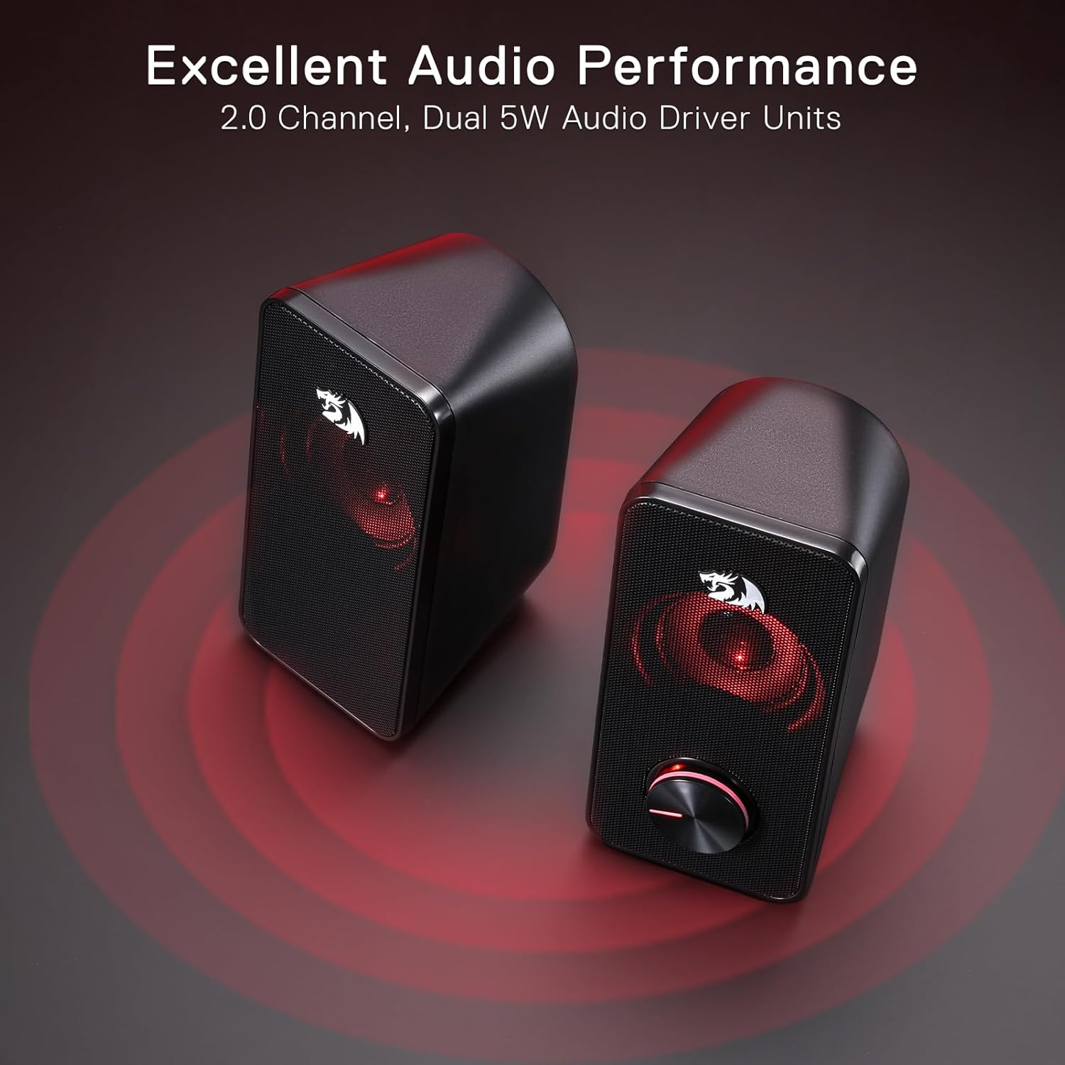 Redragon GS500 Stentor Gaming Speakers with Quality Bass