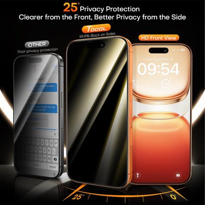 TOCOL iPhone 17 Pro Max Screen Protector 6.9 Inch Glass