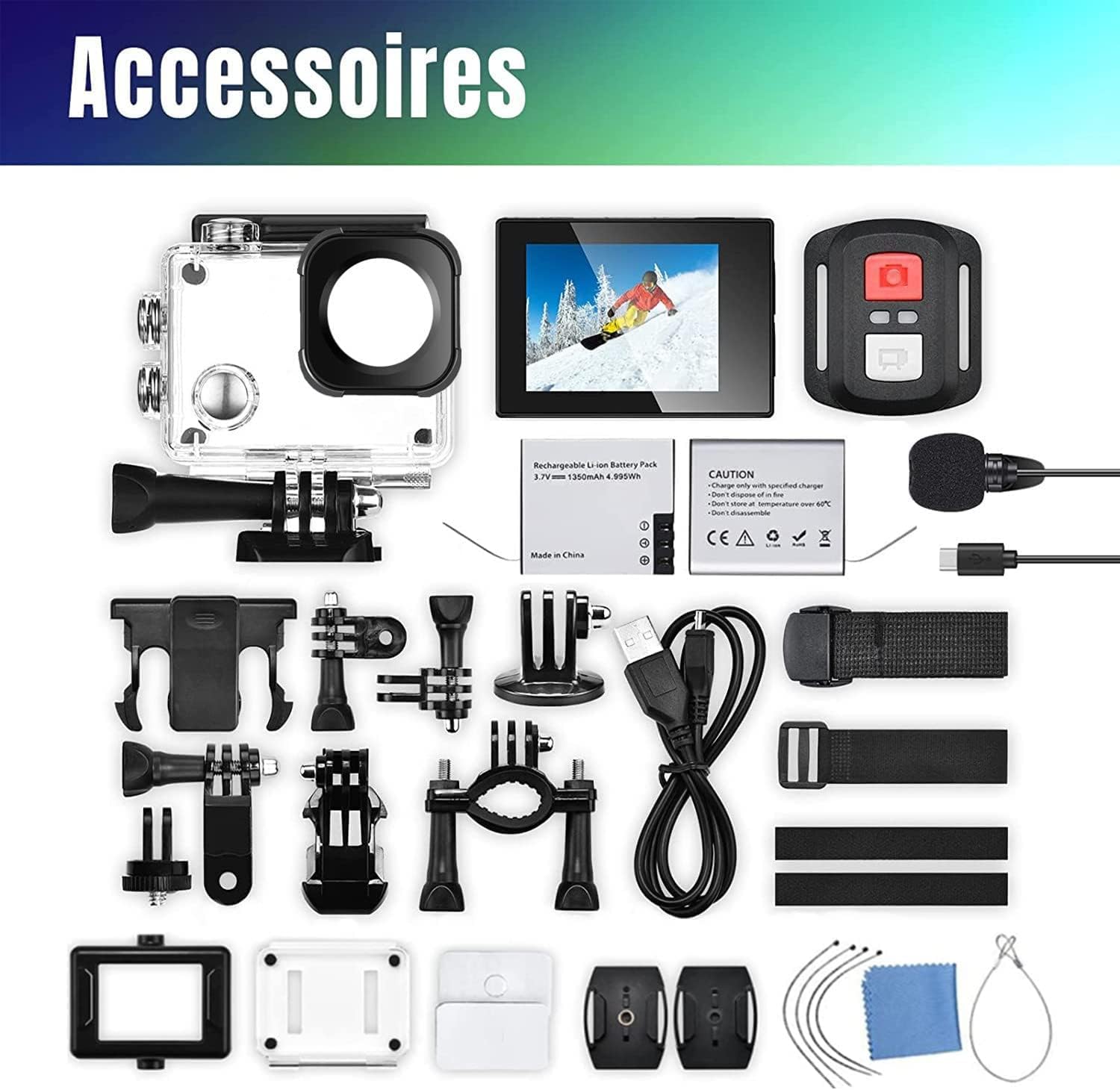 Icefox 4K Waterproof Action Camera With Wide Angle Lens