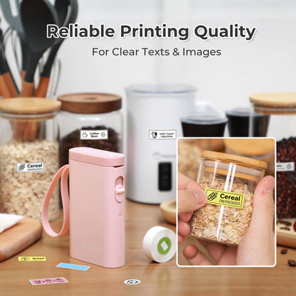 Nelko P21 Bluetooth Label Maker With Tape Wireless Printer