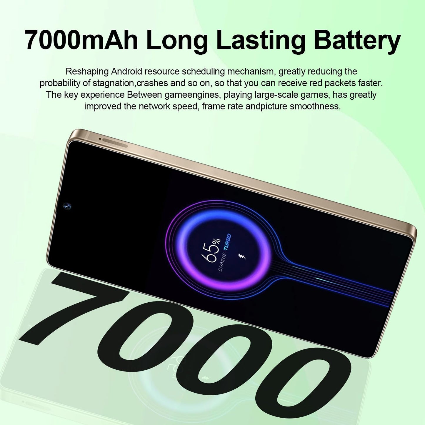 MMY I25 Ultra Unlocked Phone Built In Pen 6.99in 16GB 512GB Android 14 5G Green