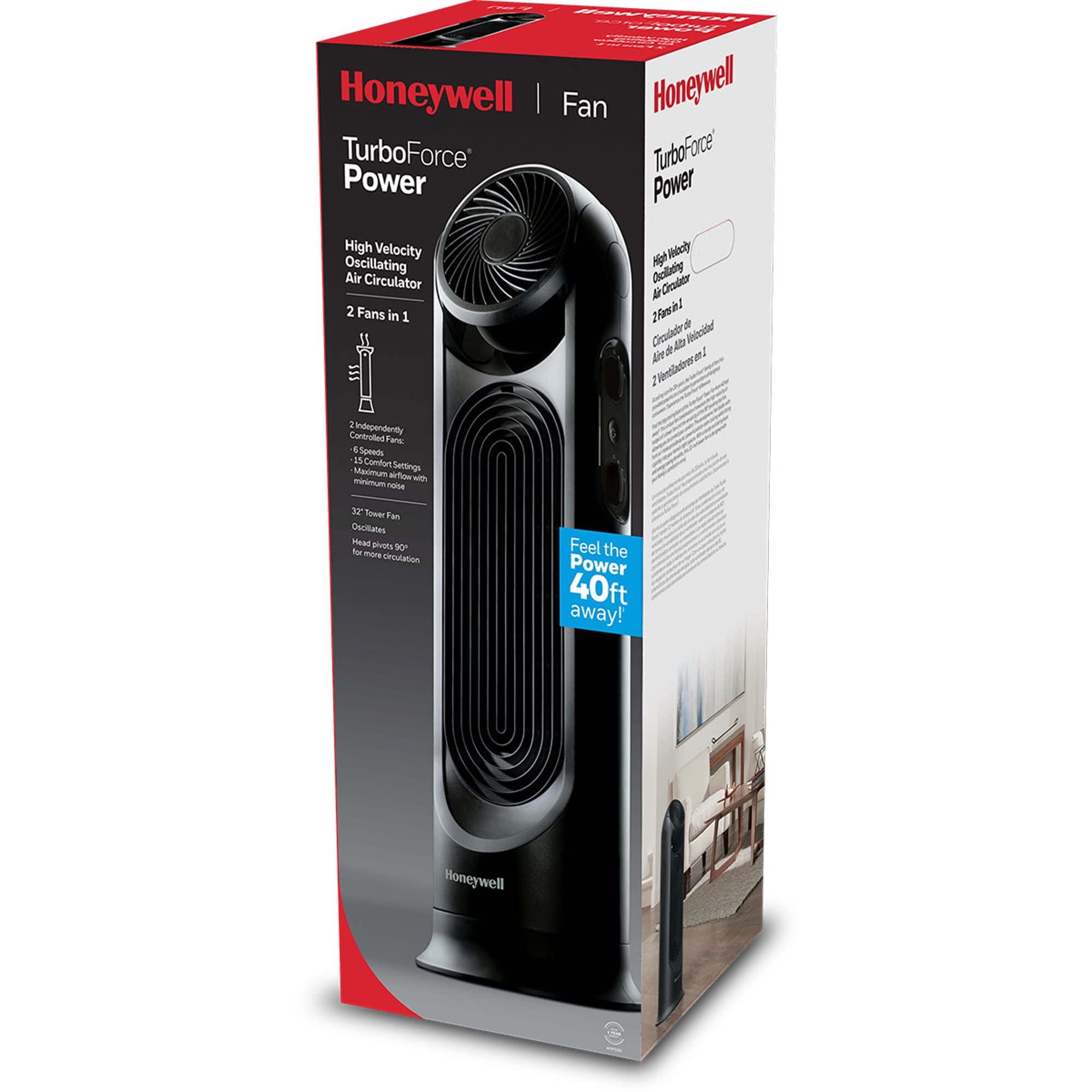 Honeywell TurboForce Tower Fan with Quiet Operation