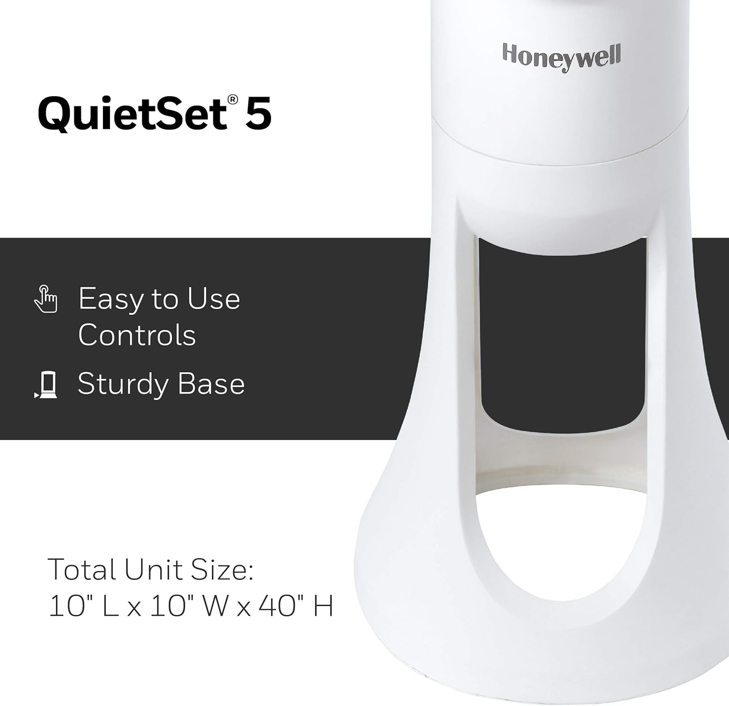 Honeywell Quiet Set Tower Fan with Remote Control