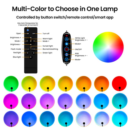 Sunset Lamp Projector 180 Degree Rotation Sun Projection LED