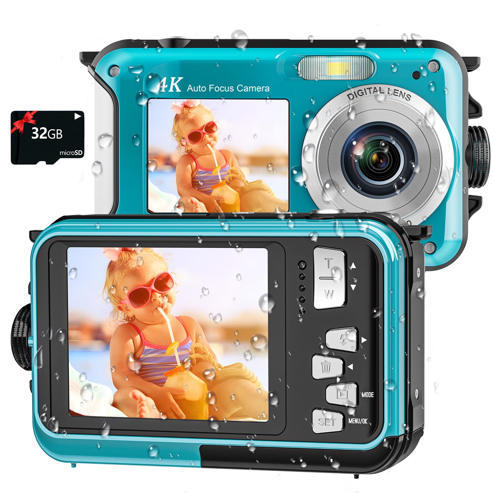 4K Waterproof Underwater Camera for Snorkeling Adventures