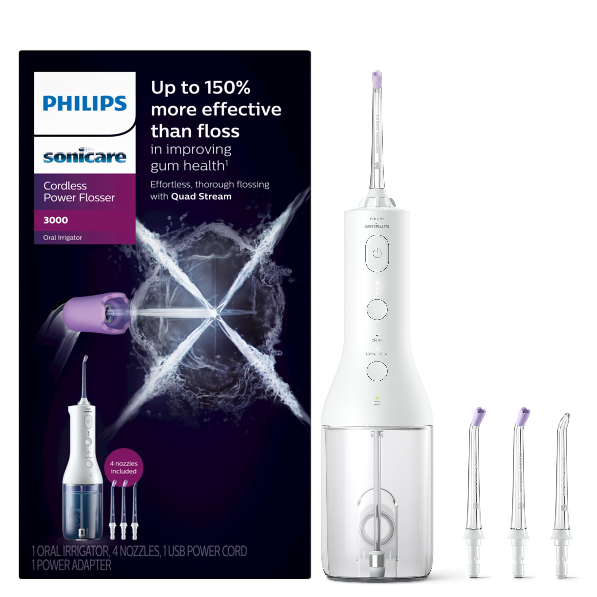 Philips Sonicare Cordless Power Flosser for Superior Gum Health