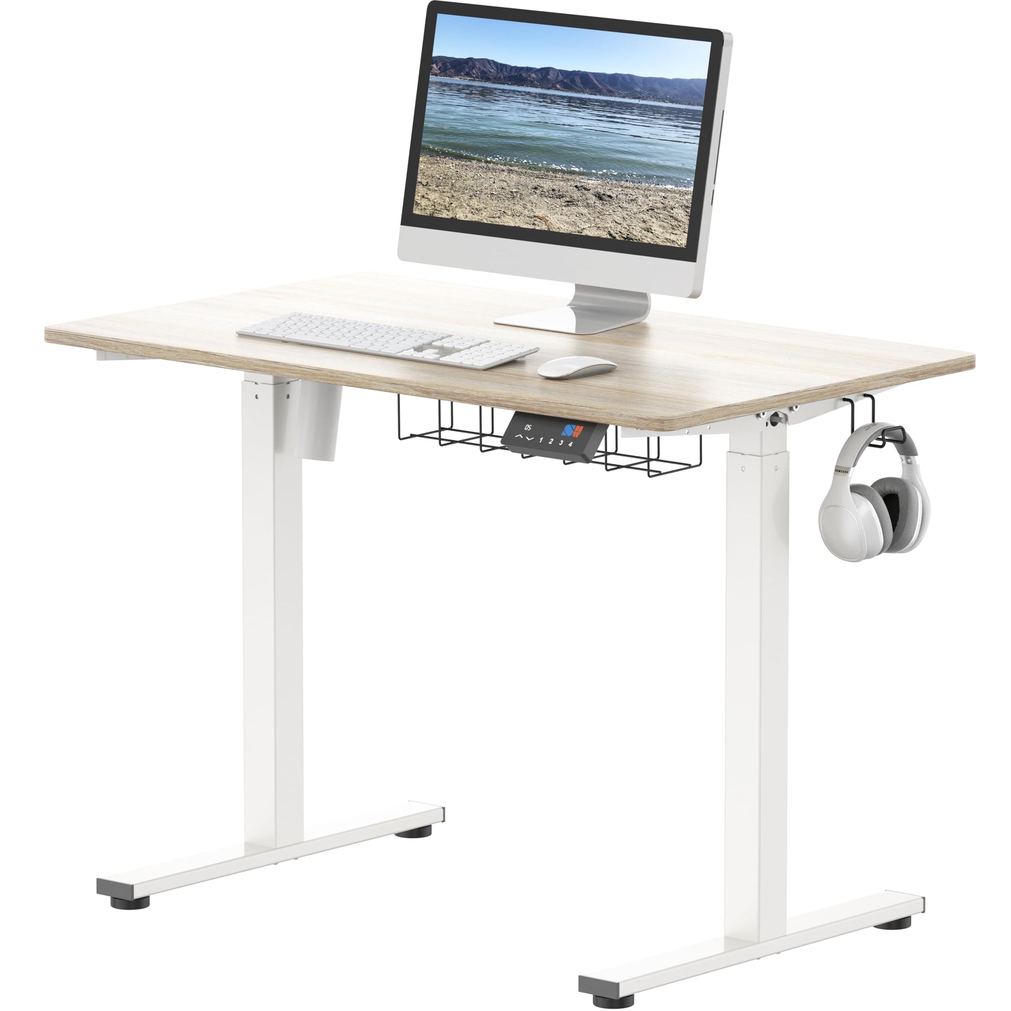Height Adjustable Standing Desk with Memory Preset Feature