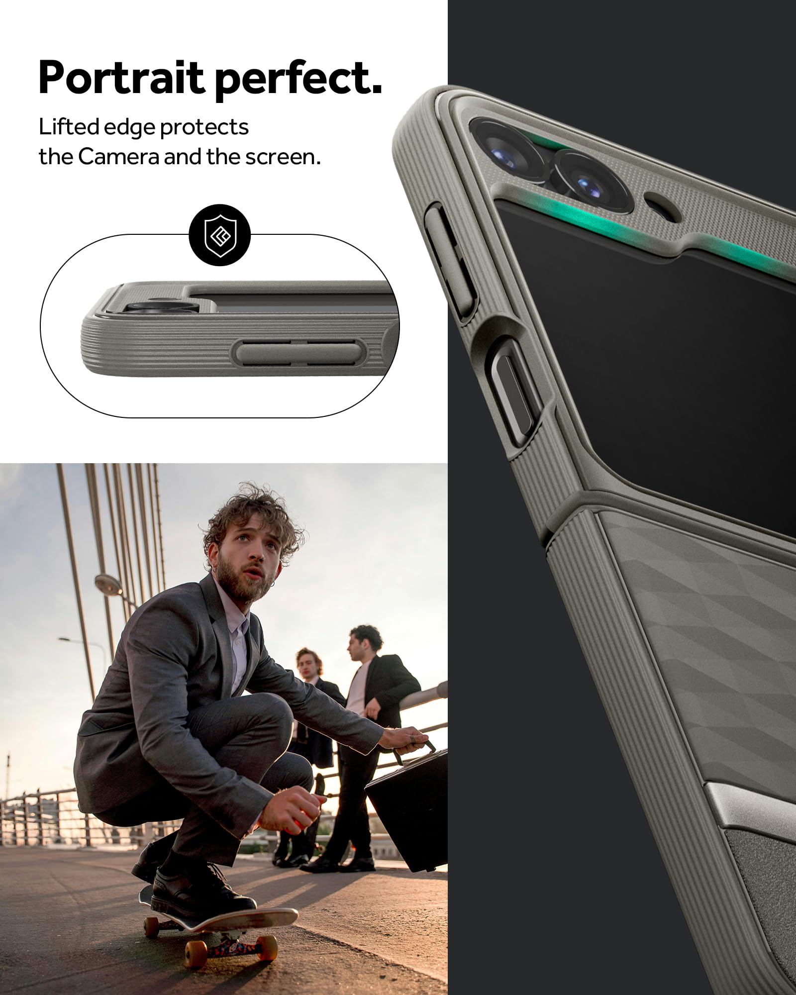 Caseology Parallax Ergonomic Protective Case for Galaxy Z Flip 6