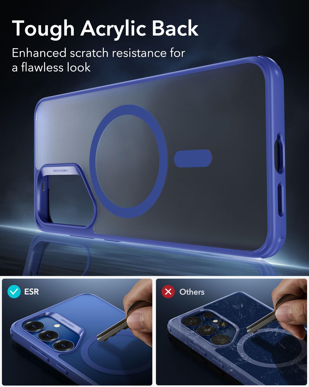 ESR Clear Black Case for Samsung Galaxy S25 Ultra