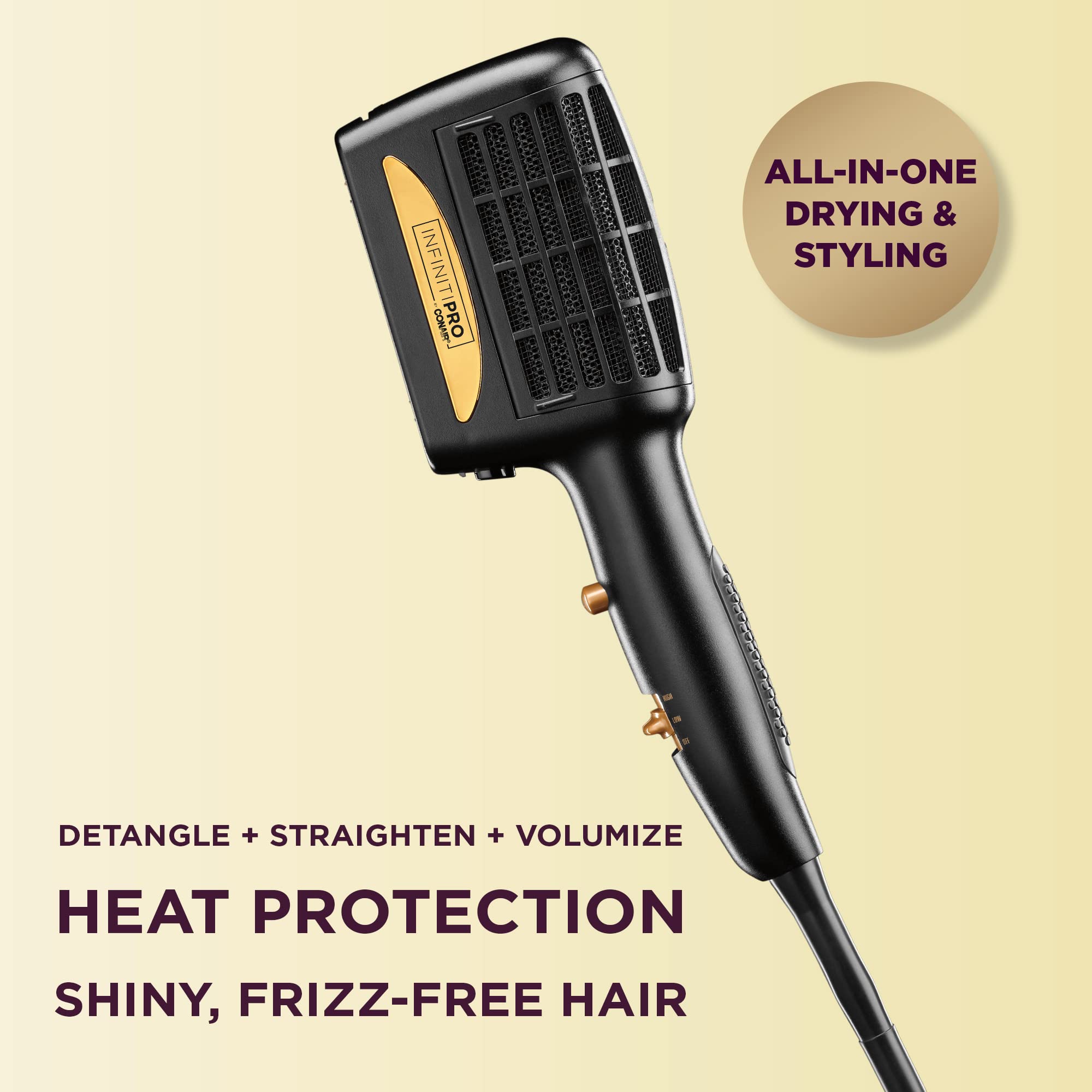 InfinitiPro By Conair 3 In 1 Hair Dryer Styler