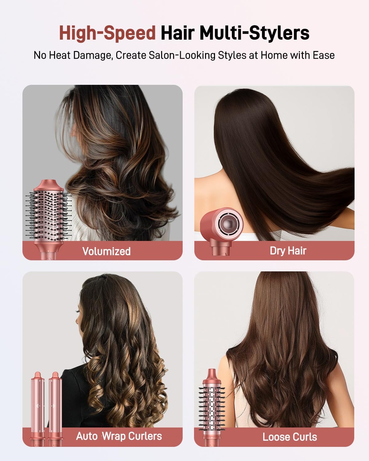 5 In 1 Hair Dryer Brush for Fast Drying and Styling