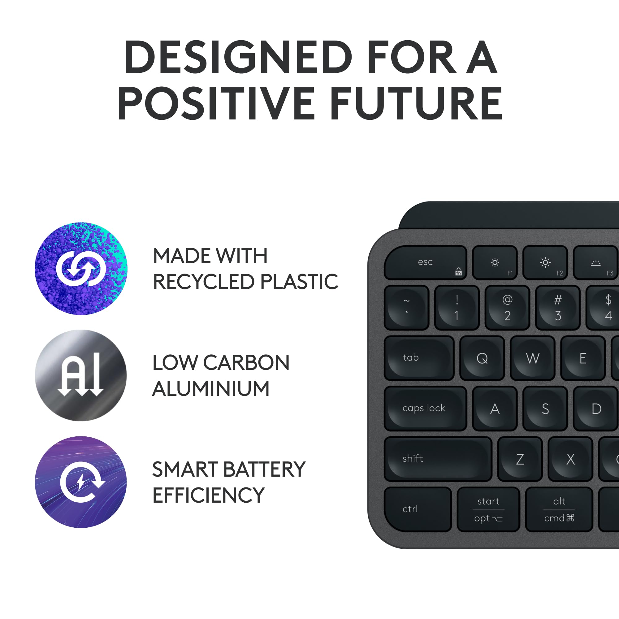 Logitech MX Keys S Wireless Keyboard with Smart Backlighting