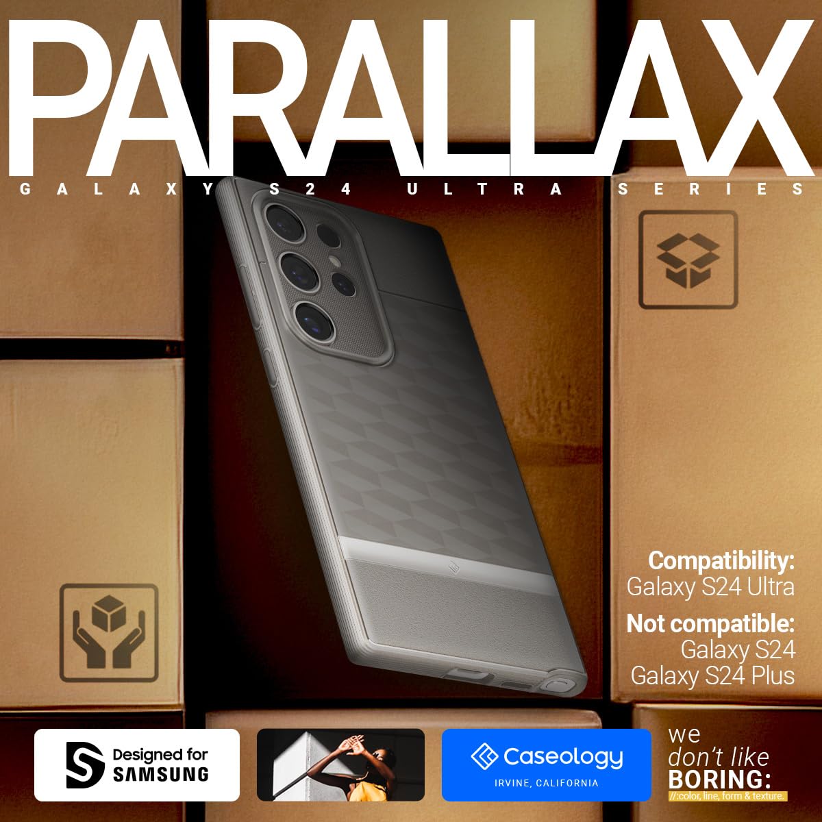 Caseology Parallax Case for Samsung Galaxy S24 with Military Grade Protection