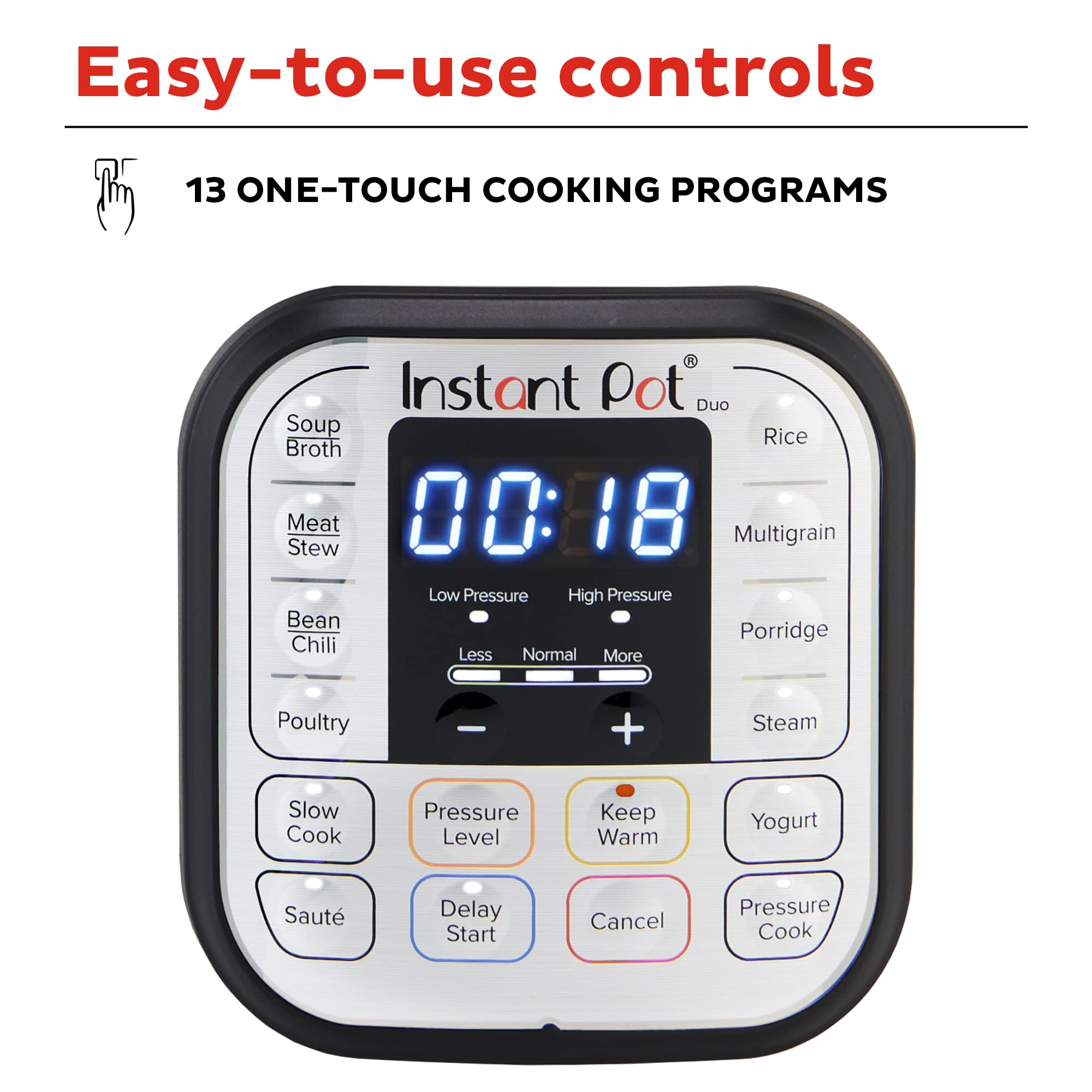 Instant Pot Duo Mini Electric Pressure Cooker with Recipe App