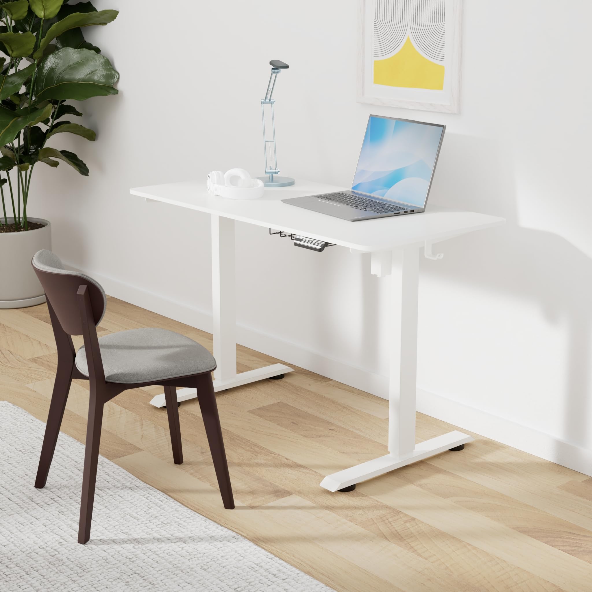 Electric Height Adjustable Desk with Cable Management