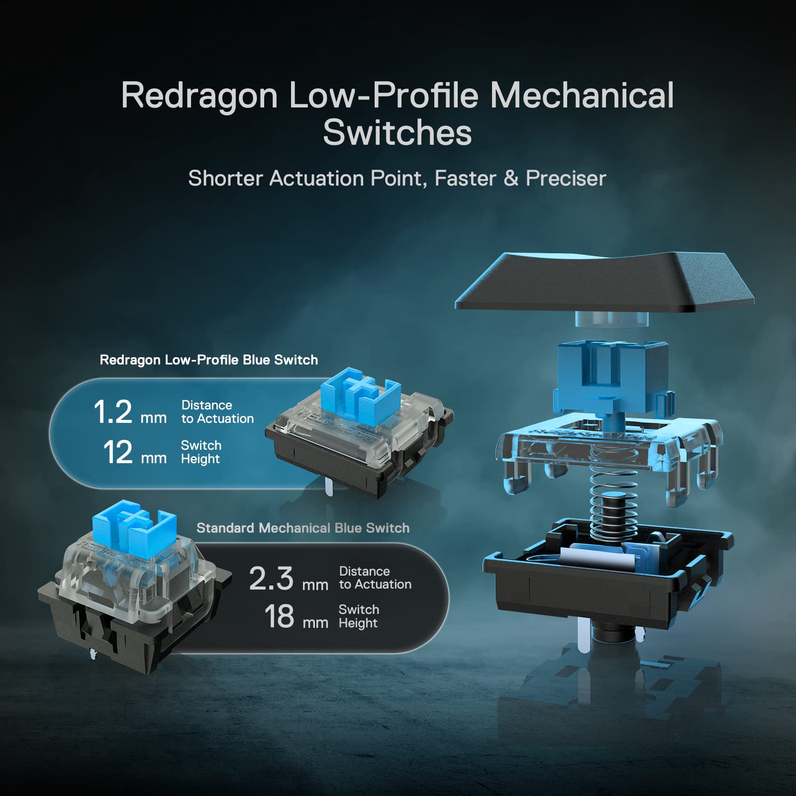 Redragon K618 Pro Wireless RGB Mechanical Keyboard
