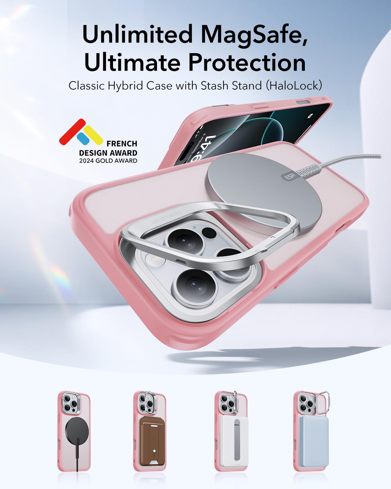 Military-Grade Clear Case for iPhone 16 Pro Max