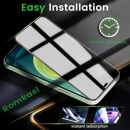 iPhone 12 Privacy Screen Protector 6.1 Inch 3 Pack With Camera Lens Protectors