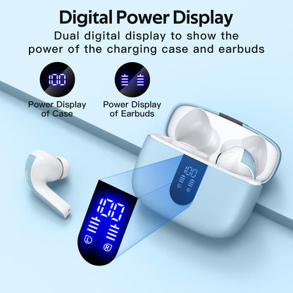 Tagry Bluetooth Earbuds True Wireless LED Power Display Case