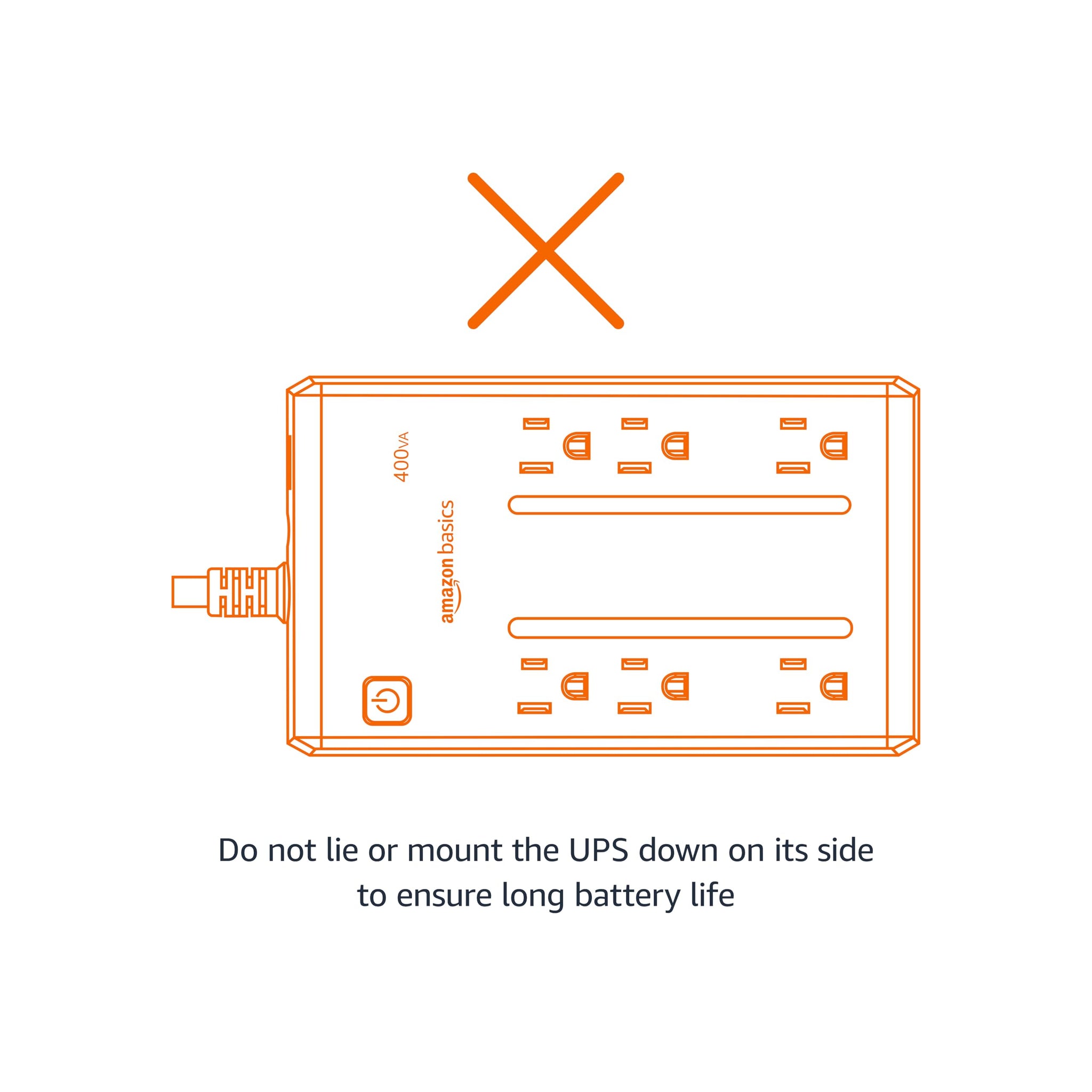 Amazon Basics UPS Battery Backup Power Outage Protection