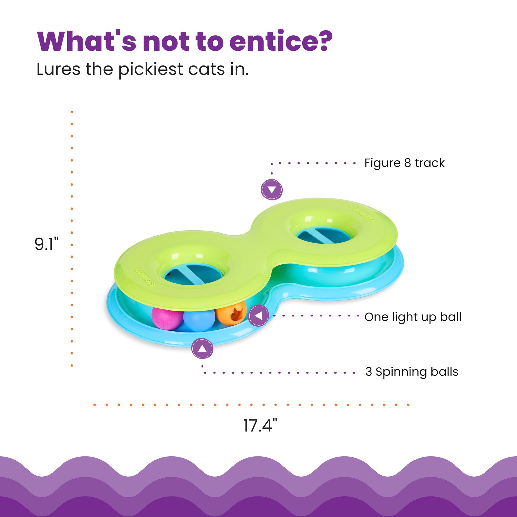 Interactive Three Level Cat Track Toy for Endless Fun