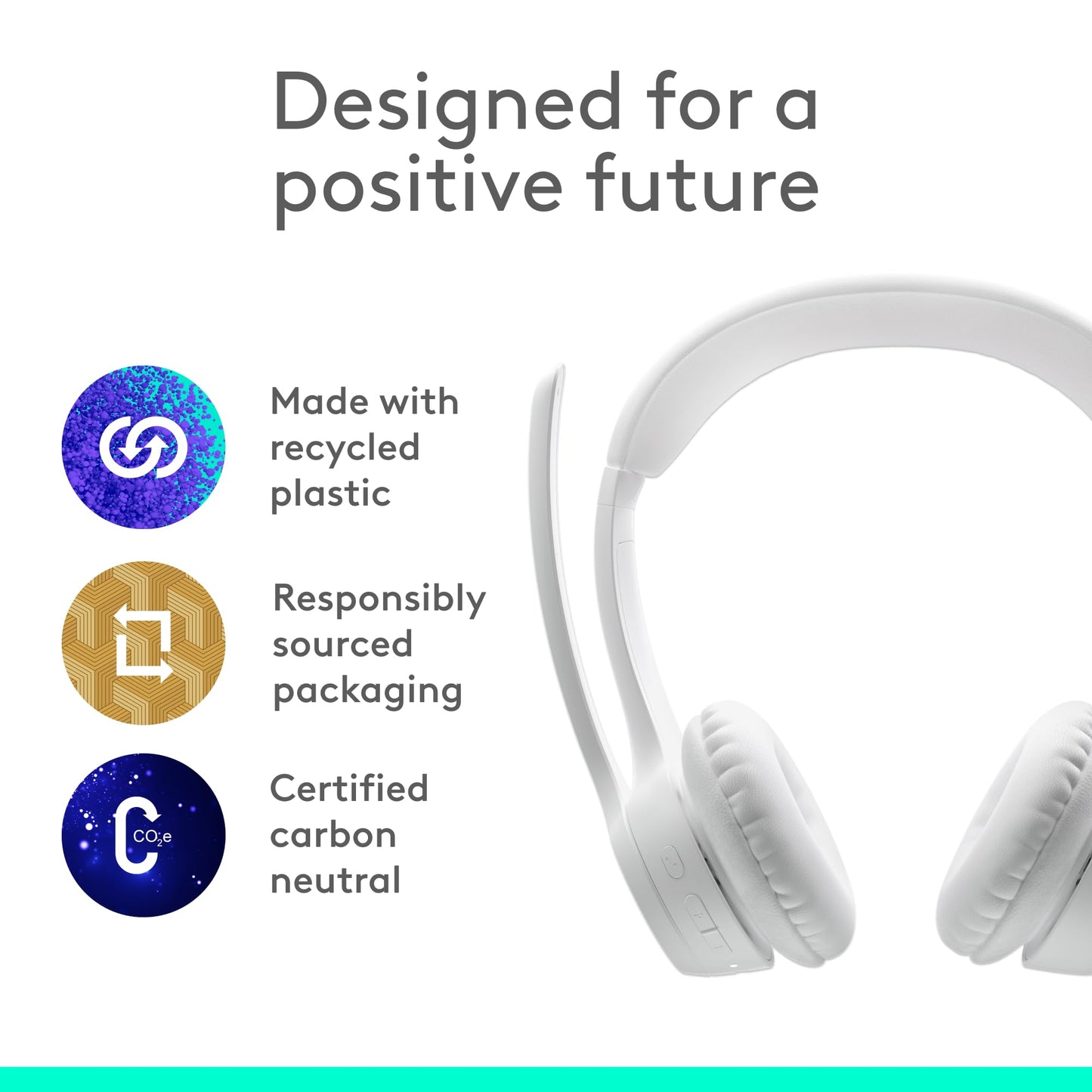 Logitech Zone 301 Wireless Headset with Noise Cancellation