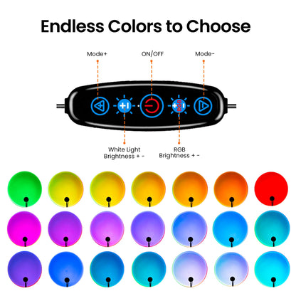 Sunset Lamp Projector 180 Degree Rotation Sun Projection LED