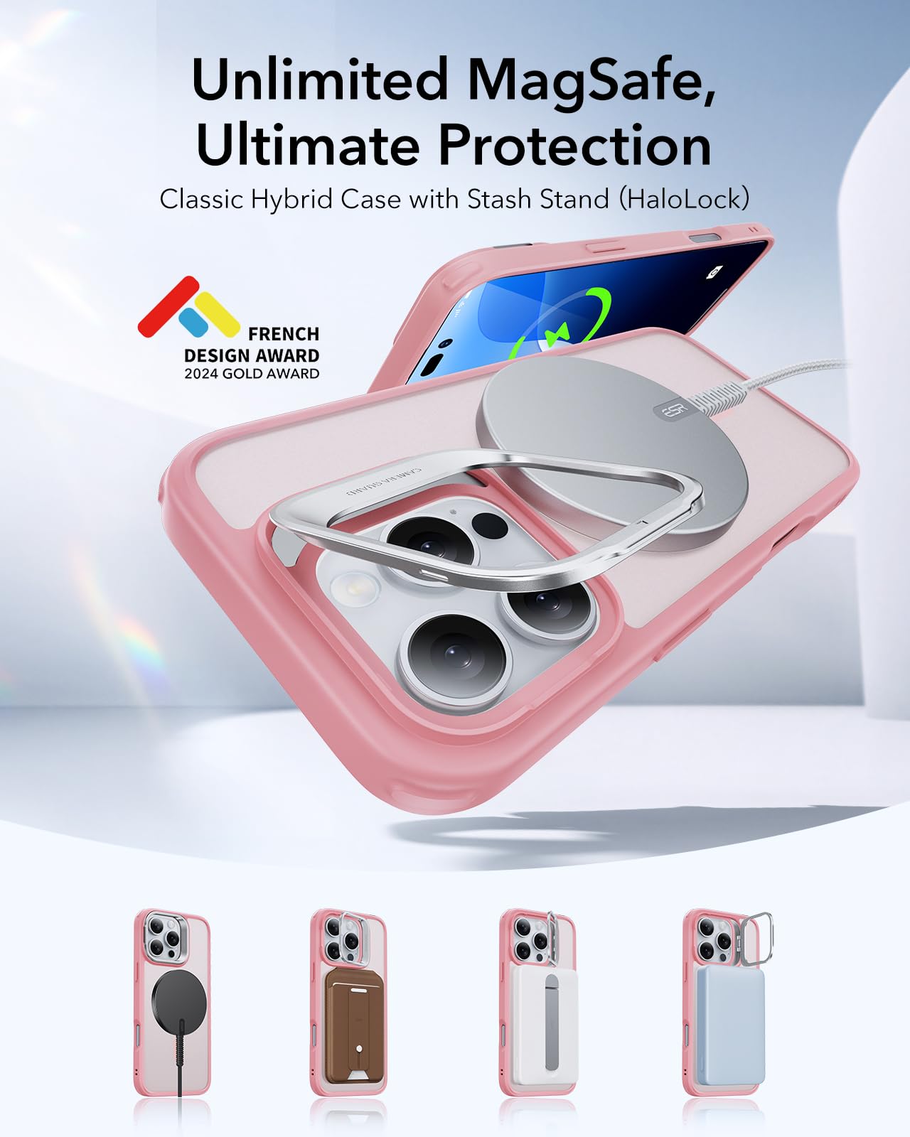 Military-Grade Clear Case for iPhone 16 Pro Max