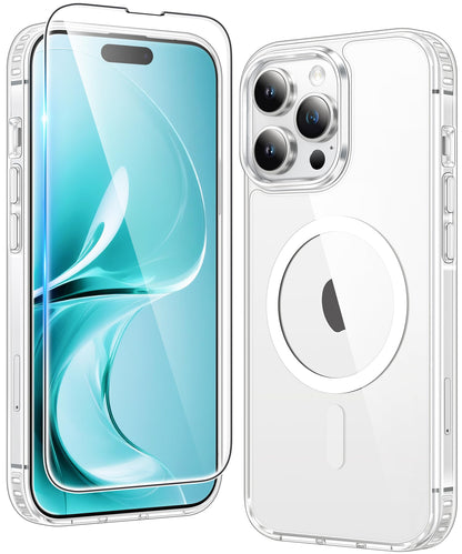 FNTCASE Clear Case For iPhone 17 Pro Max Screen Protector