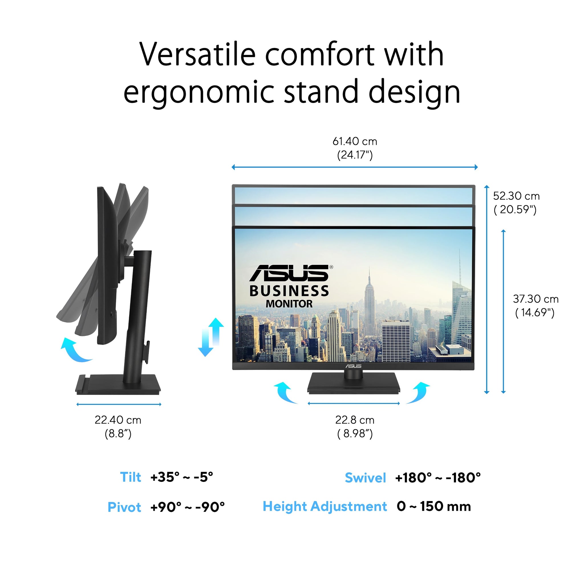 ASUS 23.8 Inch Full HD Monitor with Eye Care Technology
