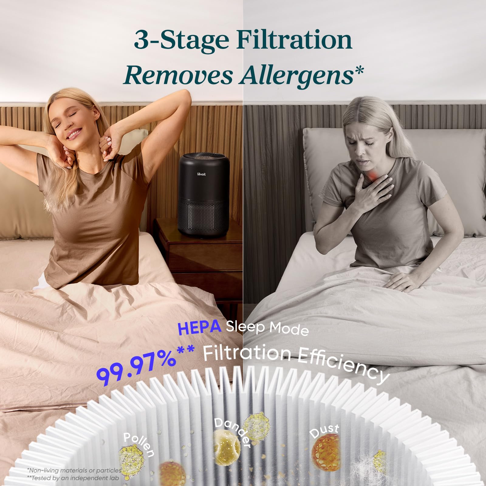 Levoit Air Purifier for Home Allergies and Pet Hair